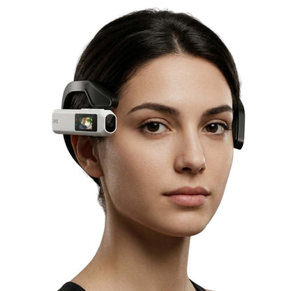 Cámara Portátil 2.7K con Soporte de Cabeza para Grabación de Procedimientos de Trabajo