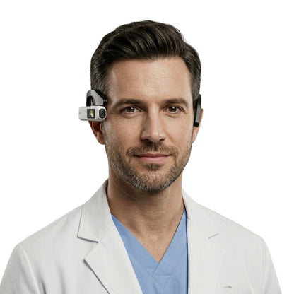 Cámara Portátil 2.7K con Soporte de Cabeza para Grabación de Procedimientos de Trabajo