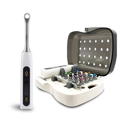 Kit de Torque Eléctrico Dental Universal (16 puntas + estuche)