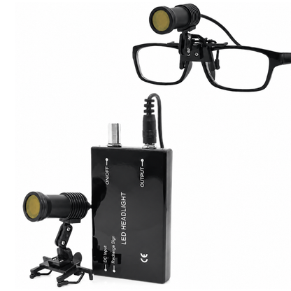 Lámpara Frontal X1 con Soporte para Utilizar con Lupas y Gafas